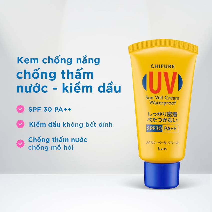 Kem chống nắng Chifure Sun Veil Cream Waterproof
