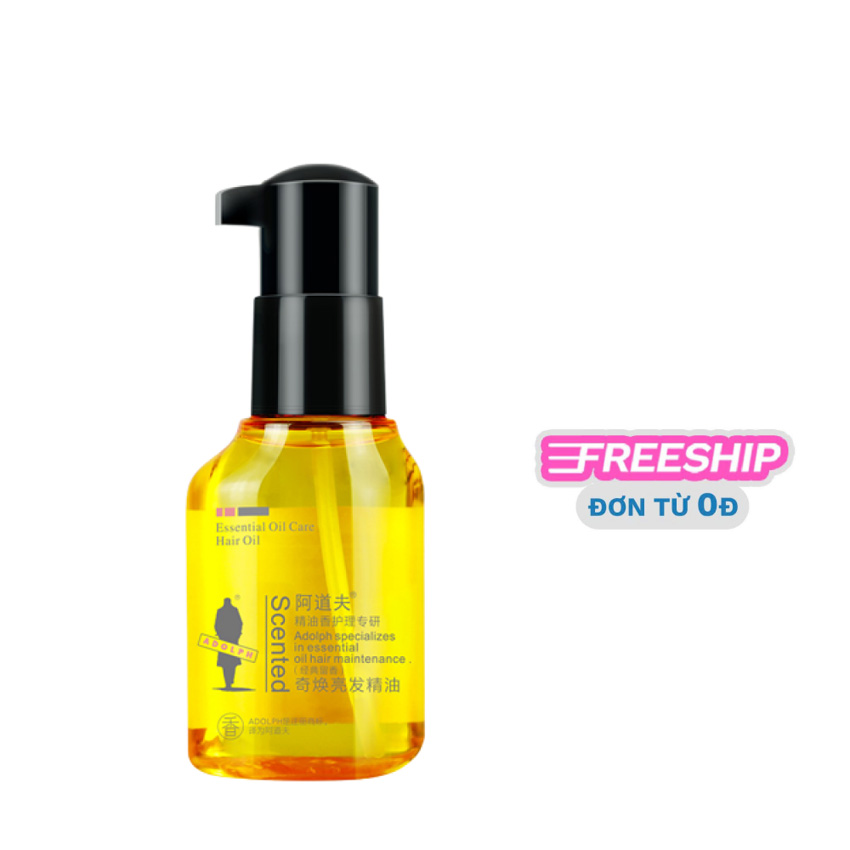 Tinh dầu dưỡng tóc bóng mượt ADOLPH Essential Shining Hair Oil (Radiant Shine) 75g
