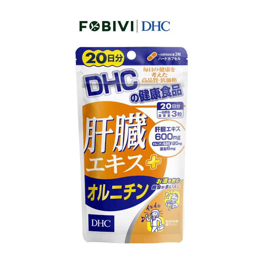 Thực phẩm bảo vệ sức khỏe DHC Liver Essence + Ornithine dạng viên uống